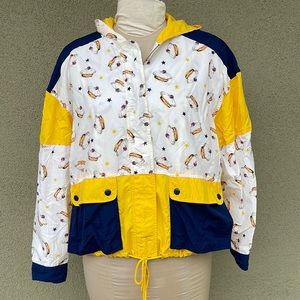 Liz Claiborne 90s nautical print jacket